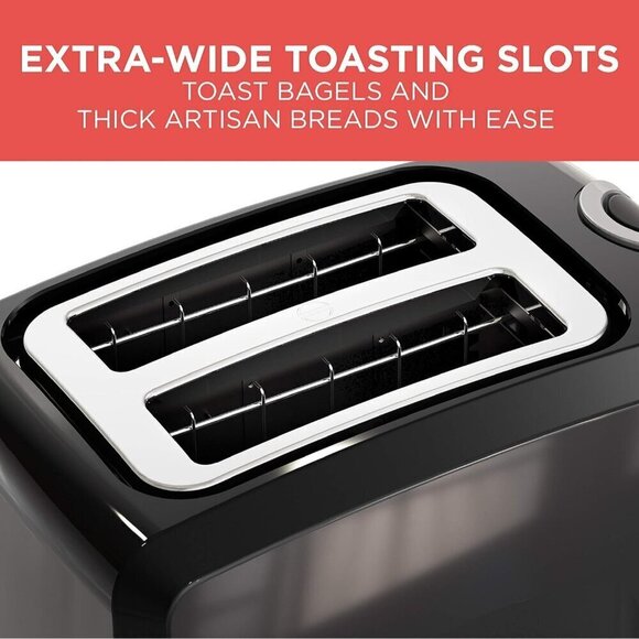 BLACK+DECKER 2-Slice Toaster CrubTray, Cancel Button - Picture 3 of 6